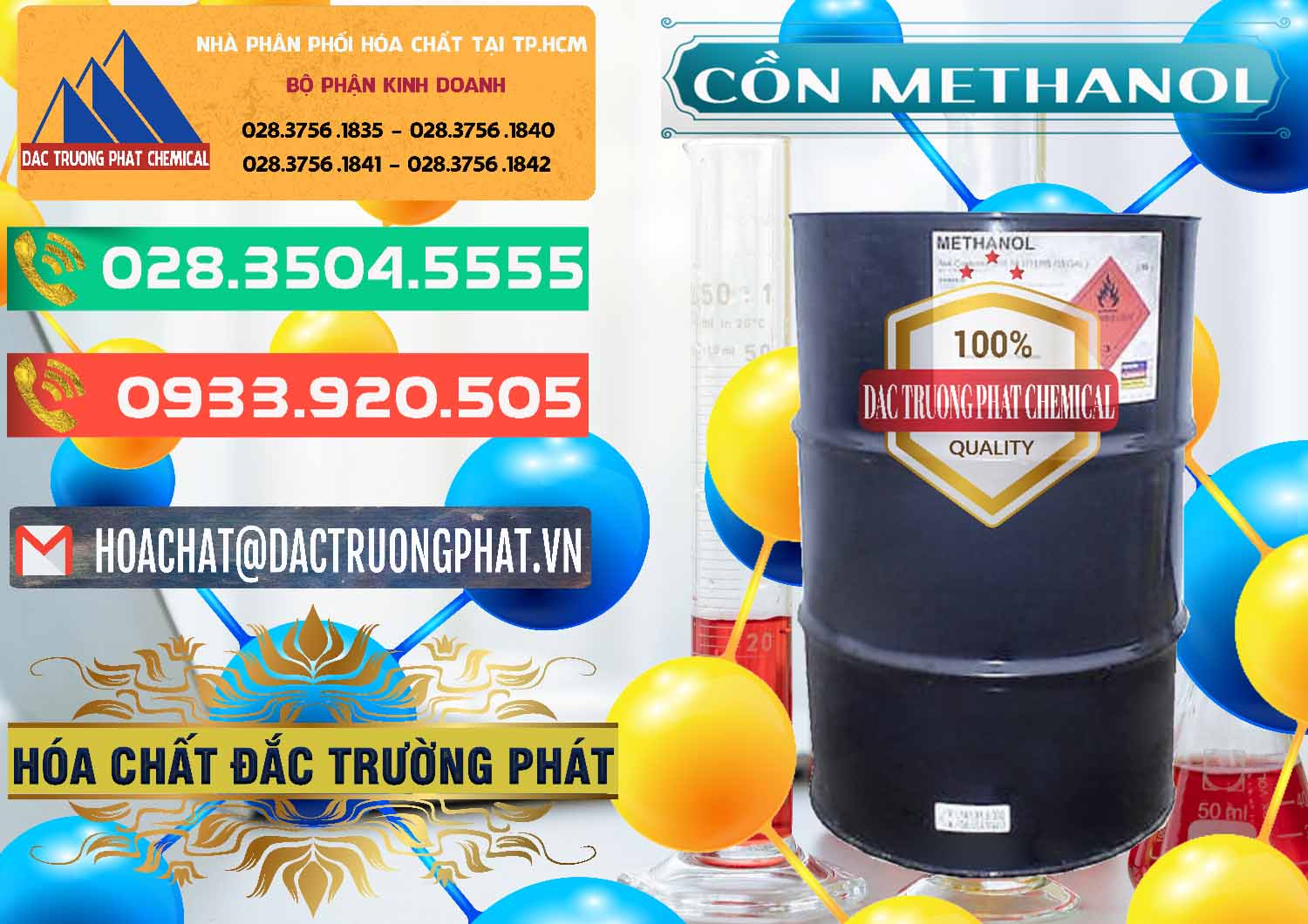 Đơn vị kinh doanh - bán Cồn Methanol - Methyl Alcohol Mã Lai Malaysia - 0331 - Chuyên bán - phân phối hóa chất tại TP.HCM - congtyhoachat.com.vn