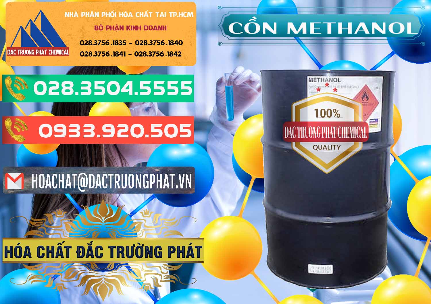 Nhà phân phối _ bán Cồn Methanol - Methyl Alcohol Mã Lai Malaysia - 0331 - Nơi cung ứng ( phân phối ) hóa chất tại TP.HCM - congtyhoachat.com.vn