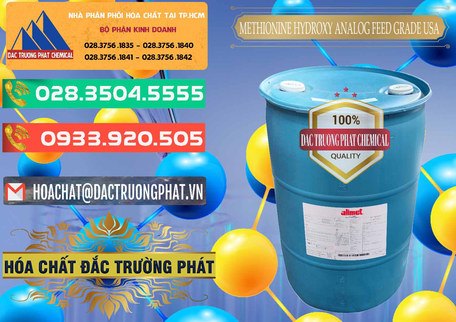 Cty phân phối và bán Methionine Nước - Dạng Lỏng Novus Alimet Mỹ USA - 0316 - Cty chuyên cung cấp ( bán ) hóa chất tại TP.HCM - congtyhoachat.com.vn