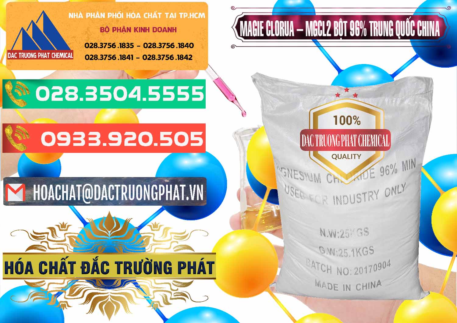 Công ty phân phối và bán Magie Clorua – MGCL2 96% Dạng Bột Bao Chữ Đen Trung Quốc China - 0205 - Nơi nhập khẩu ( phân phối ) hóa chất tại TP.HCM - congtyhoachat.com.vn