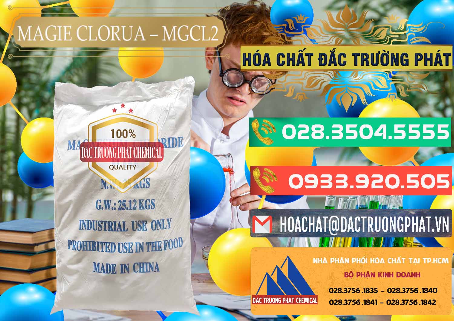 Cung cấp ( bán ) Magie Clorua – MGCL2 96% Dạng Vảy Trung Quốc China - 0091 - Cty chuyên bán - phân phối hóa chất tại TP.HCM - congtyhoachat.com.vn