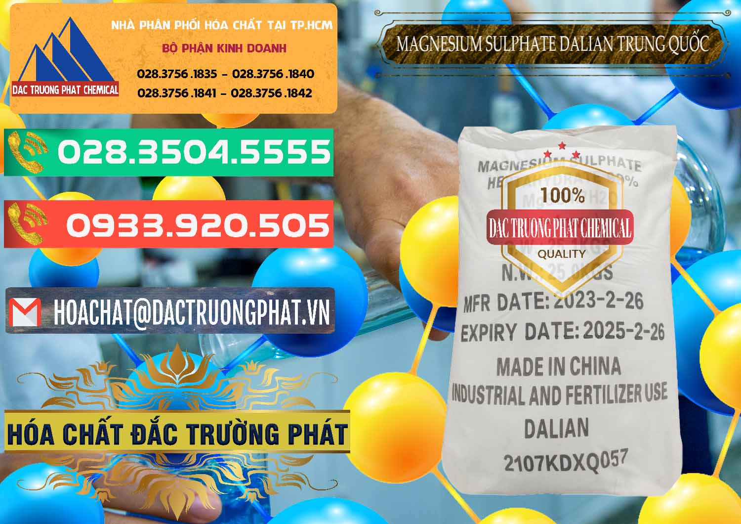 Nơi chuyên bán - phân phối MGSO4.7H2O – Magnesium Sulphate Heptahydrate Dalian Trung Quốc China - 0393 - Cty chuyên cung cấp và nhập khẩu hóa chất tại TP.HCM - congtyhoachat.com.vn