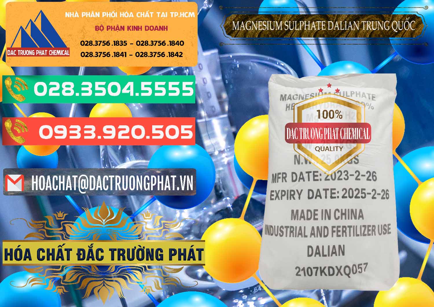 Chuyên cung ứng và bán MGSO4.7H2O – Magnesium Sulphate Heptahydrate Dalian Trung Quốc China - 0393 - Đơn vị cung cấp _ bán hóa chất tại TP.HCM - congtyhoachat.com.vn