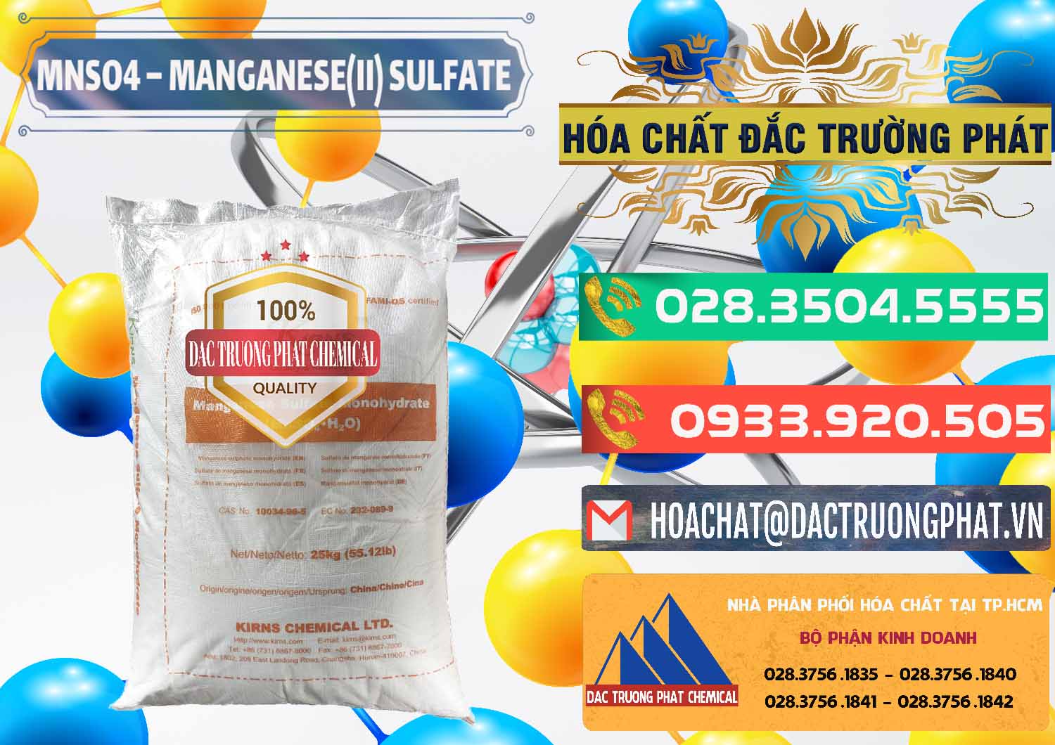 Công ty chuyên bán _ cung cấp MNSO4 – Manganese (II) Sulfate Kirns Trung Quốc China - 0095 - Đơn vị chuyên kinh doanh _ cung cấp hóa chất tại TP.HCM - congtyhoachat.com.vn