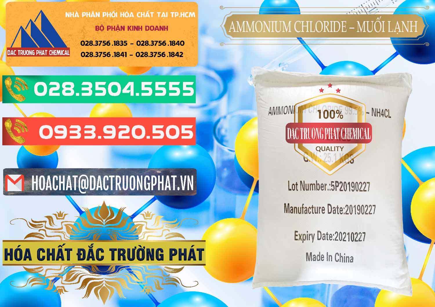 Cty phân phối ( bán ) Ammonium Chloride - Muối Lạnh NH4CL Trung Quốc China - 0021 - Cty bán & cung cấp hóa chất tại TP.HCM - congtyhoachat.com.vn