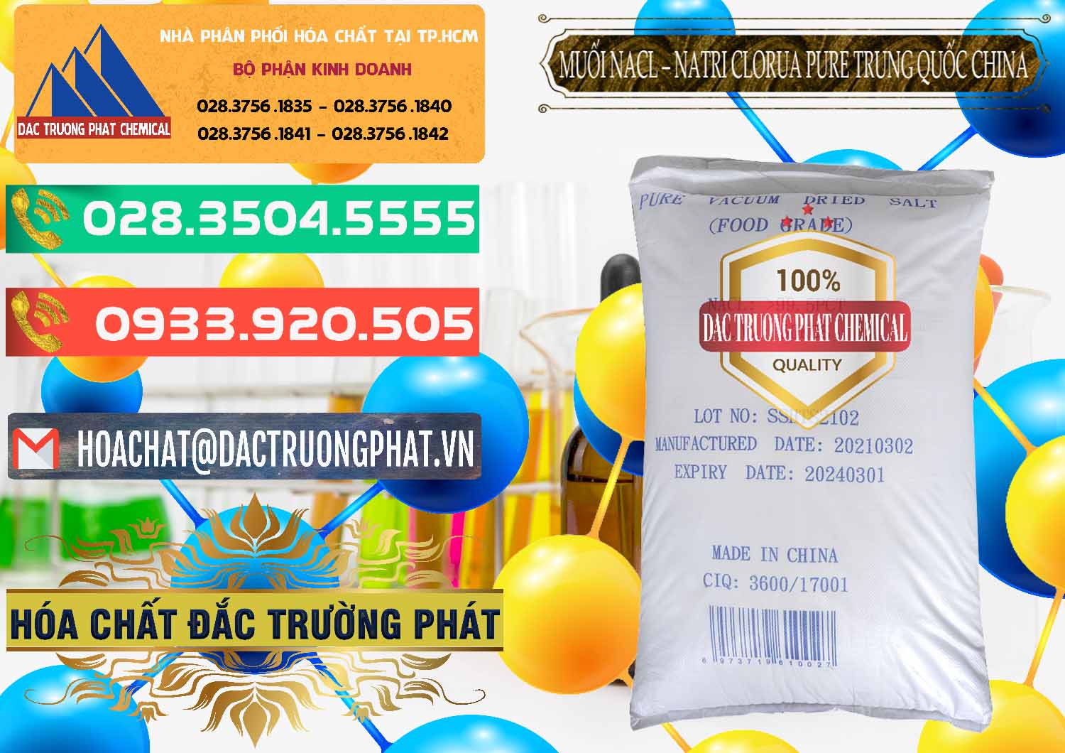 Bán và phân phối Muối NaCL – Sodium Chloride Pure Trung Quốc China - 0230 - Nhà nhập khẩu ( phân phối ) hóa chất tại TP.HCM - congtyhoachat.com.vn