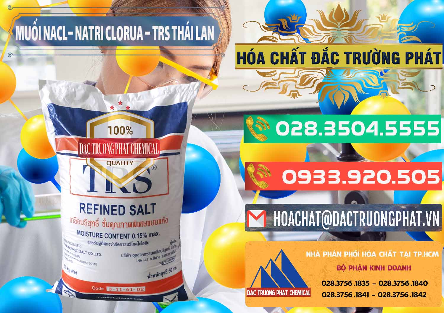Nhà cung ứng & bán Muối NaCL – Sodium Chloride TRS Thái Lan - 0096 - Phân phối và kinh doanh hóa chất tại TP.HCM - congtyhoachat.com.vn