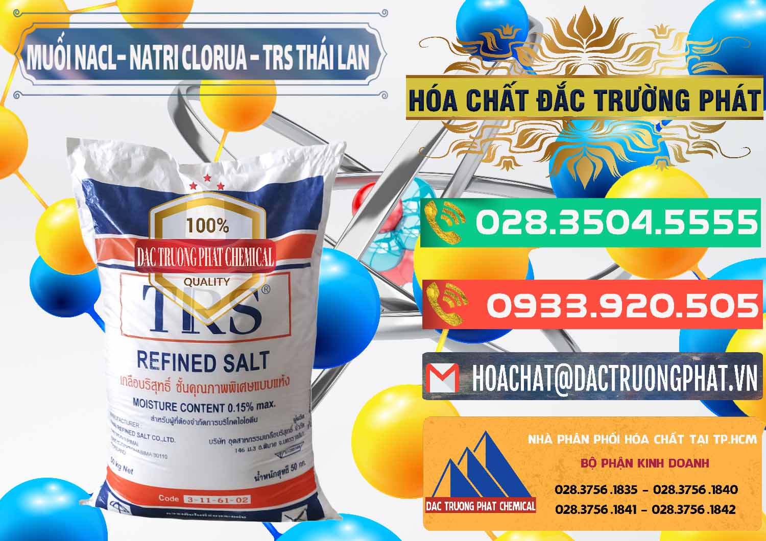 Nơi nhập khẩu & bán Muối NaCL – Sodium Chloride TRS Thái Lan - 0096 - Nơi phân phối & bán hóa chất tại TP.HCM - congtyhoachat.com.vn
