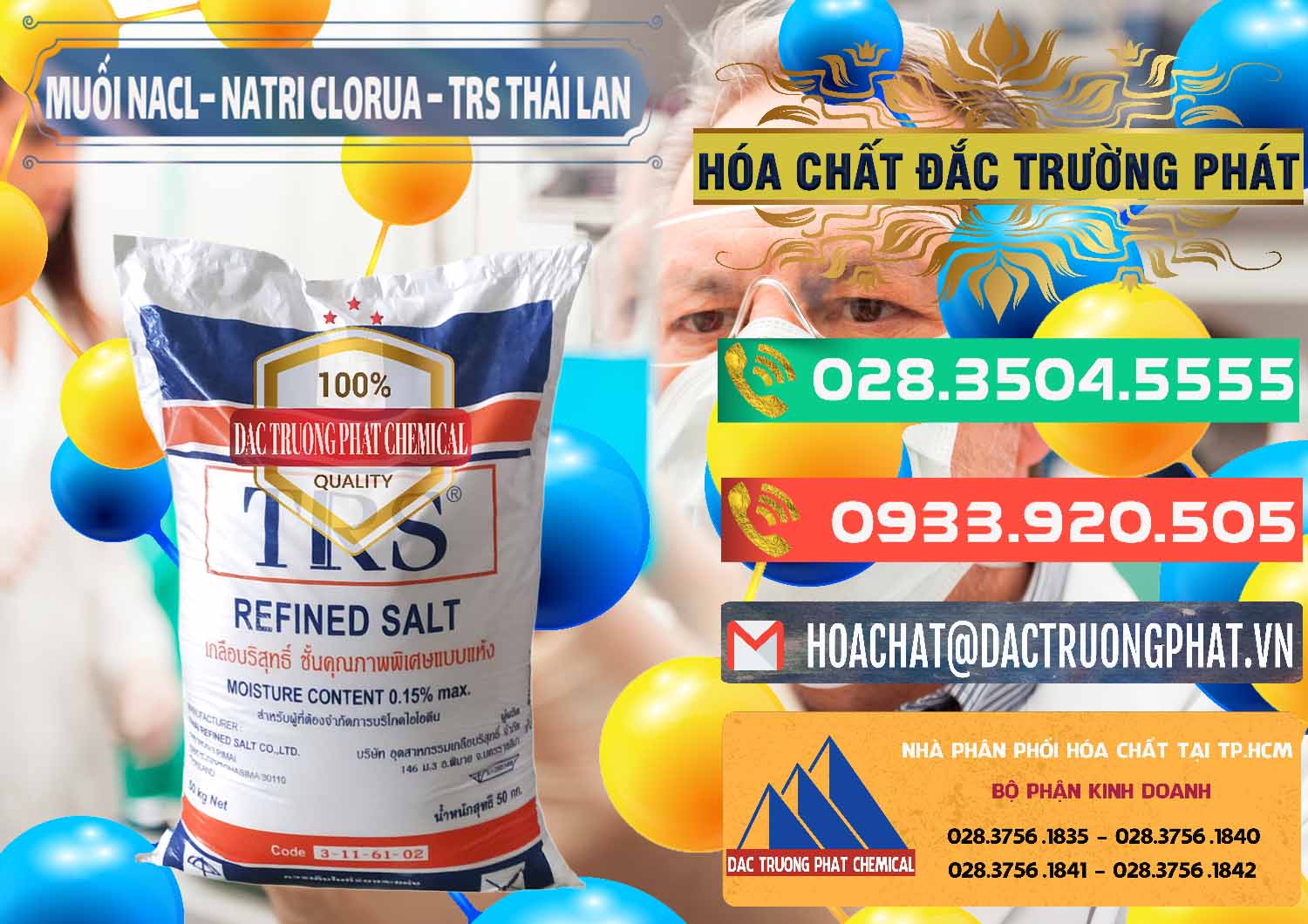 Phân phối và bán Muối NaCL – Sodium Chloride TRS Thái Lan - 0096 - Nơi phân phối & cung ứng hóa chất tại TP.HCM - congtyhoachat.com.vn