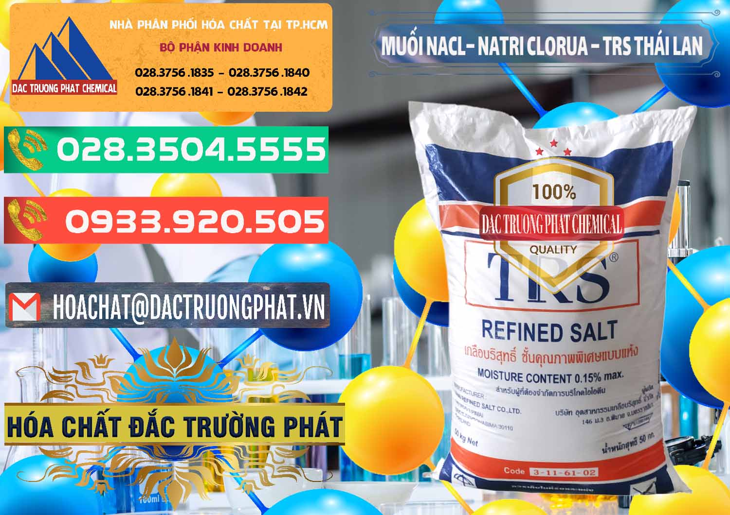Nơi chuyên phân phối - bán Muối NaCL – Sodium Chloride TRS Thái Lan - 0096 - Cty chuyên cung cấp _ bán hóa chất tại TP.HCM - congtyhoachat.com.vn