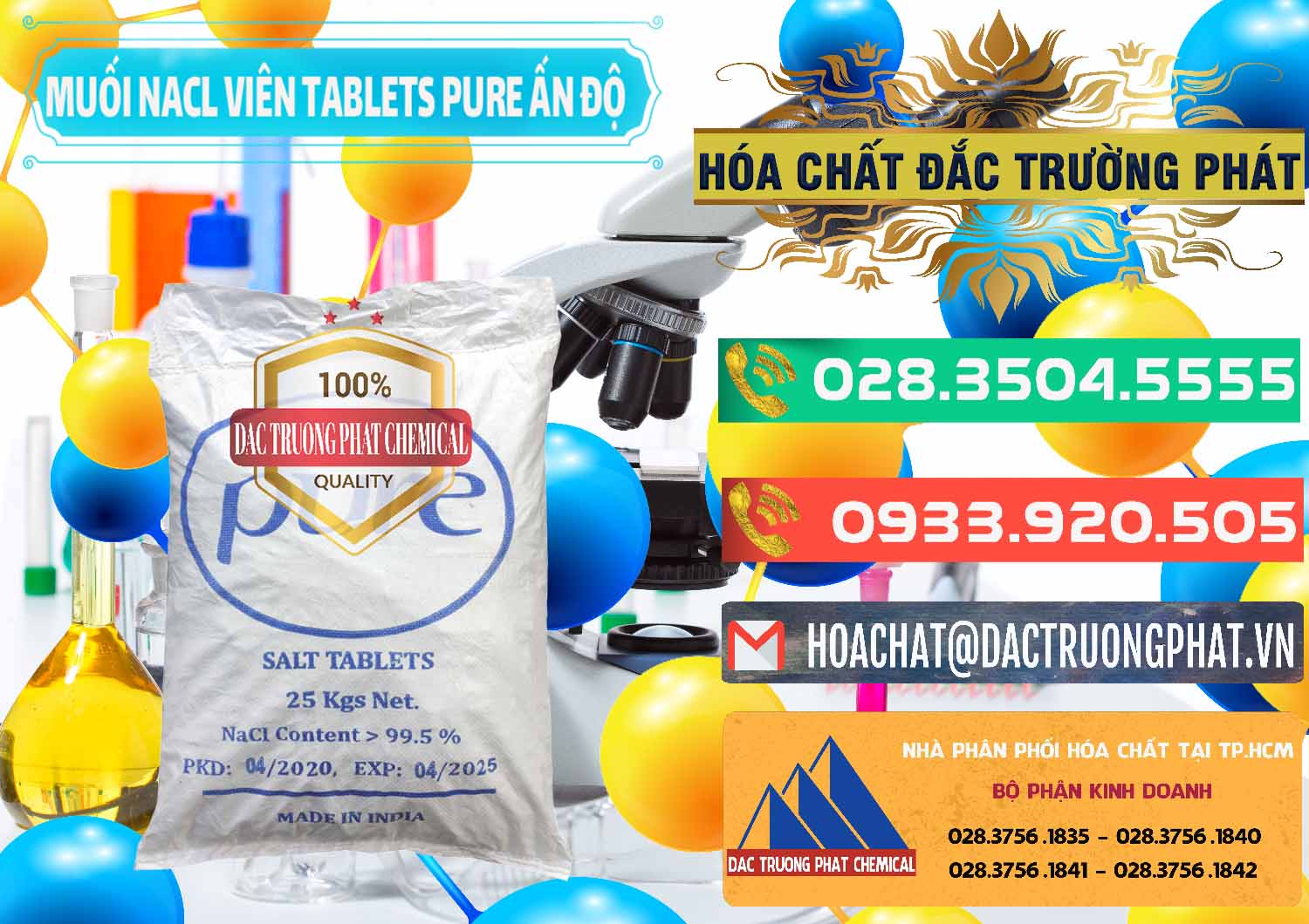 Kinh doanh ( bán ) Muối NaCL – Sodium Chloride Dạng Viên Tablets Pure Ấn Độ India - 0294 - Công ty cung cấp _ phân phối hóa chất tại TP.HCM - congtyhoachat.com.vn