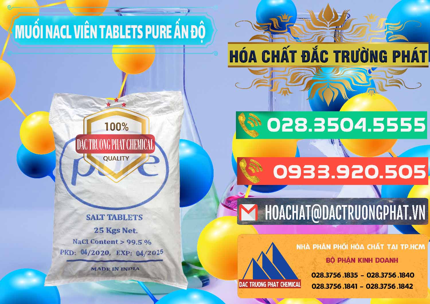Nhà nhập khẩu & bán Muối NaCL – Sodium Chloride Dạng Viên Tablets Pure Ấn Độ India - 0294 - Công ty phân phối - cung cấp hóa chất tại TP.HCM - congtyhoachat.com.vn