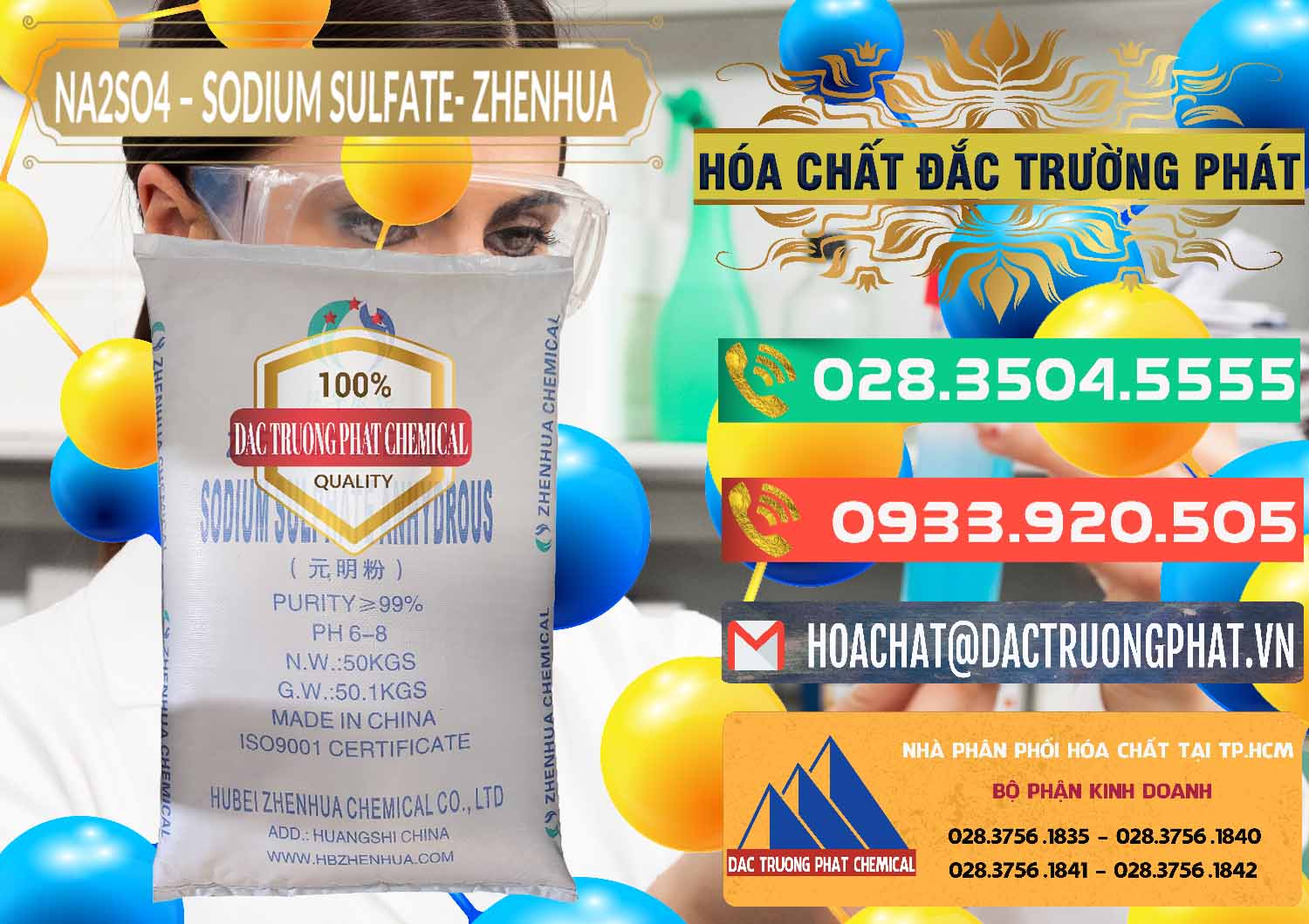 Chuyên cung cấp _ bán Sodium Sulphate - Muối Sunfat Na2SO4 Zhenhua Trung Quốc China - 0101 - Chuyên phân phối - cung cấp hóa chất tại TP.HCM - congtyhoachat.com.vn