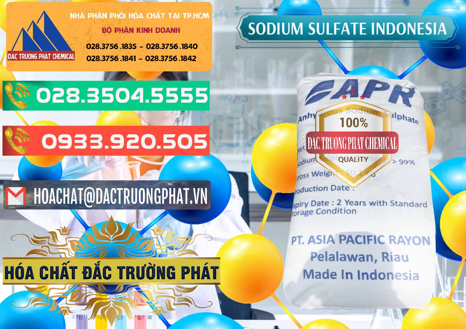 Công ty nhập khẩu và bán Sodium Sulphate - Muối Sunfat Na2SO4 APR Indonesia - 0460 - Nơi phân phối và cung ứng hóa chất tại TP.HCM - congtyhoachat.com.vn