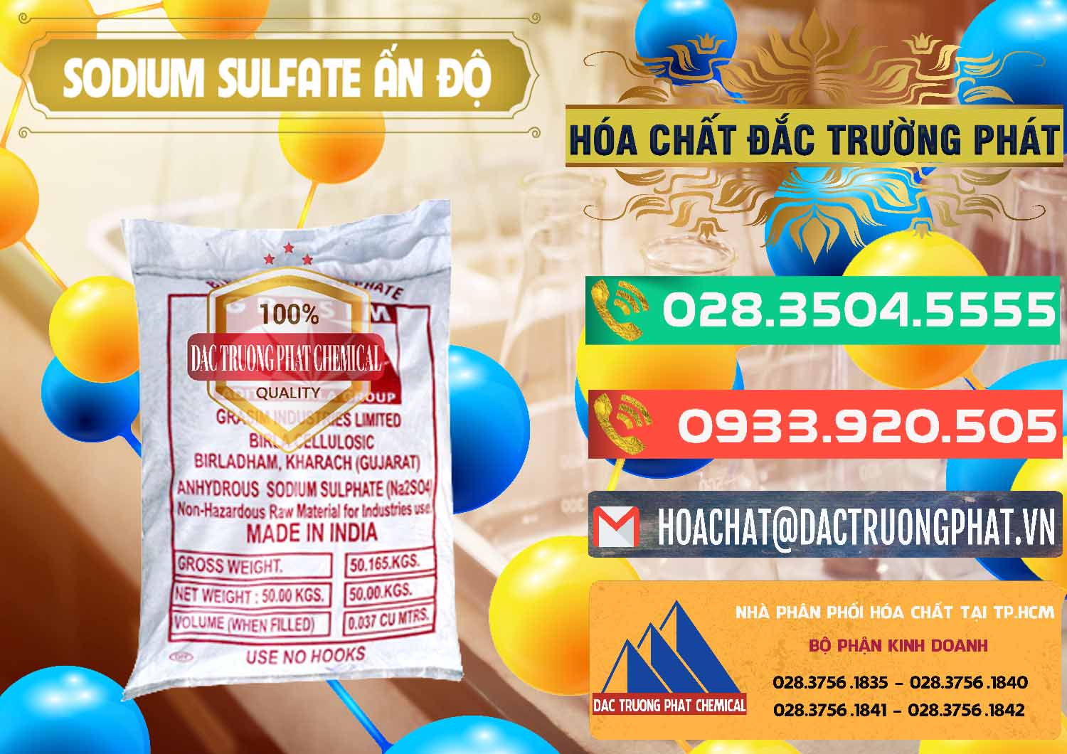 Nơi chuyên cung ứng _ bán Sodium Sulphate - Muối Sunfat Na2SO4 Aditya Birla Grasim Ấn Độ India - 0462 - Chuyên cung cấp & phân phối hóa chất tại TP.HCM - congtyhoachat.com.vn