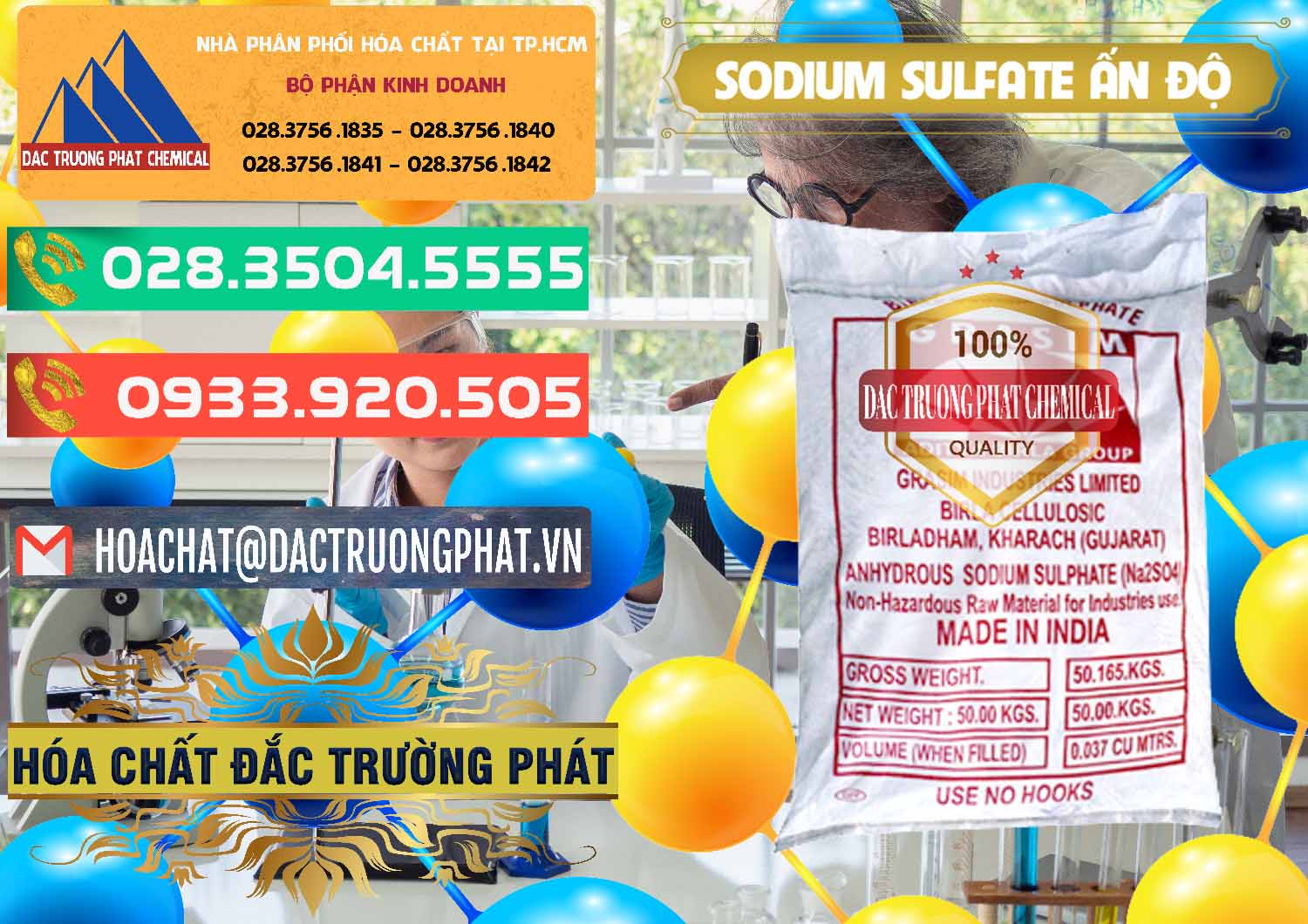 Cty bán & phân phối Sodium Sulphate - Muối Sunfat Na2SO4 Aditya Birla Grasim Ấn Độ India - 0462 - Cty chuyên nhập khẩu ( cung cấp ) hóa chất tại TP.HCM - congtyhoachat.com.vn