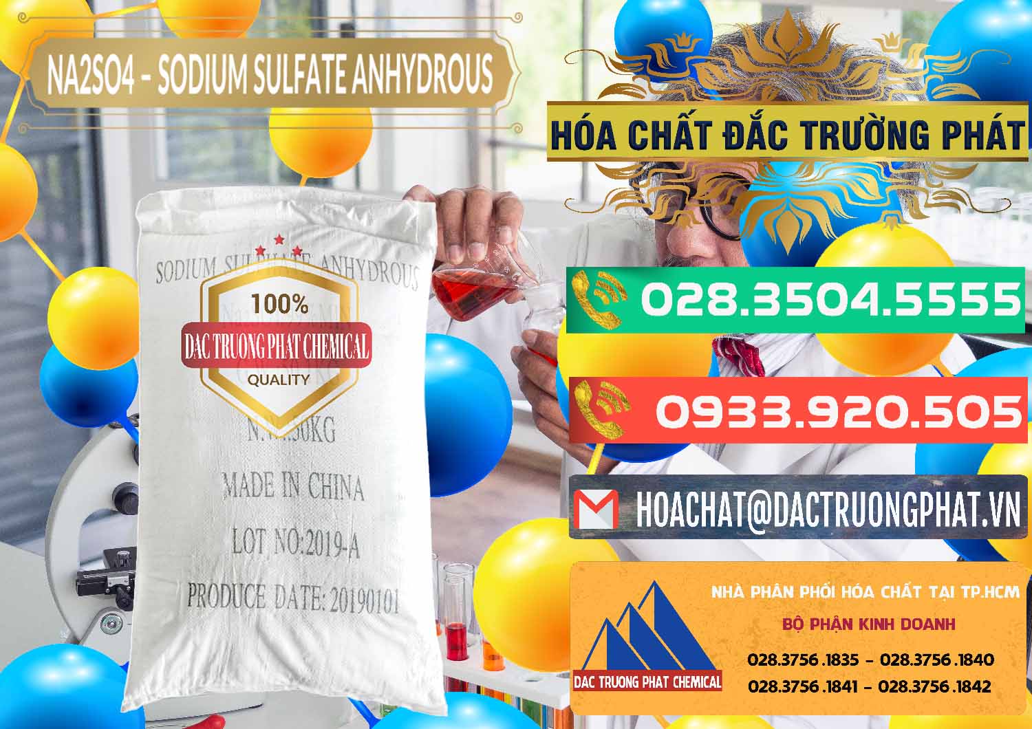 Cty chuyên nhập khẩu ( bán ) Sodium Sulphate - Muối Sunfat Na2SO4 PH 6-8 Trung Quốc China - 0099 - Chuyên cung cấp - nhập khẩu hóa chất tại TP.HCM - congtyhoachat.com.vn