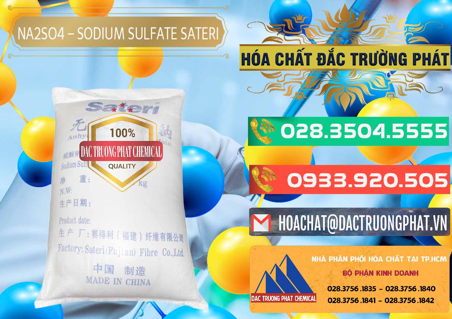 Nơi phân phối - bán Sodium Sulphate - Muối Sunfat Na2SO4 Sateri Trung Quốc China - 0100 - Chuyên phân phối và cung cấp hóa chất tại TP.HCM - congtyhoachat.com.vn