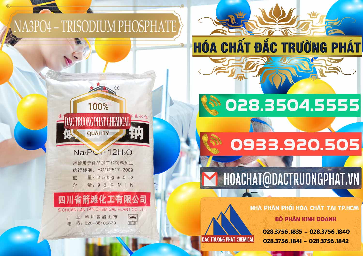 Chuyên nhập khẩu - bán Na3PO4 – Trisodium Phosphate Trung Quốc China JT - 0102 - Công ty cung cấp & phân phối hóa chất tại TP.HCM - congtyhoachat.com.vn