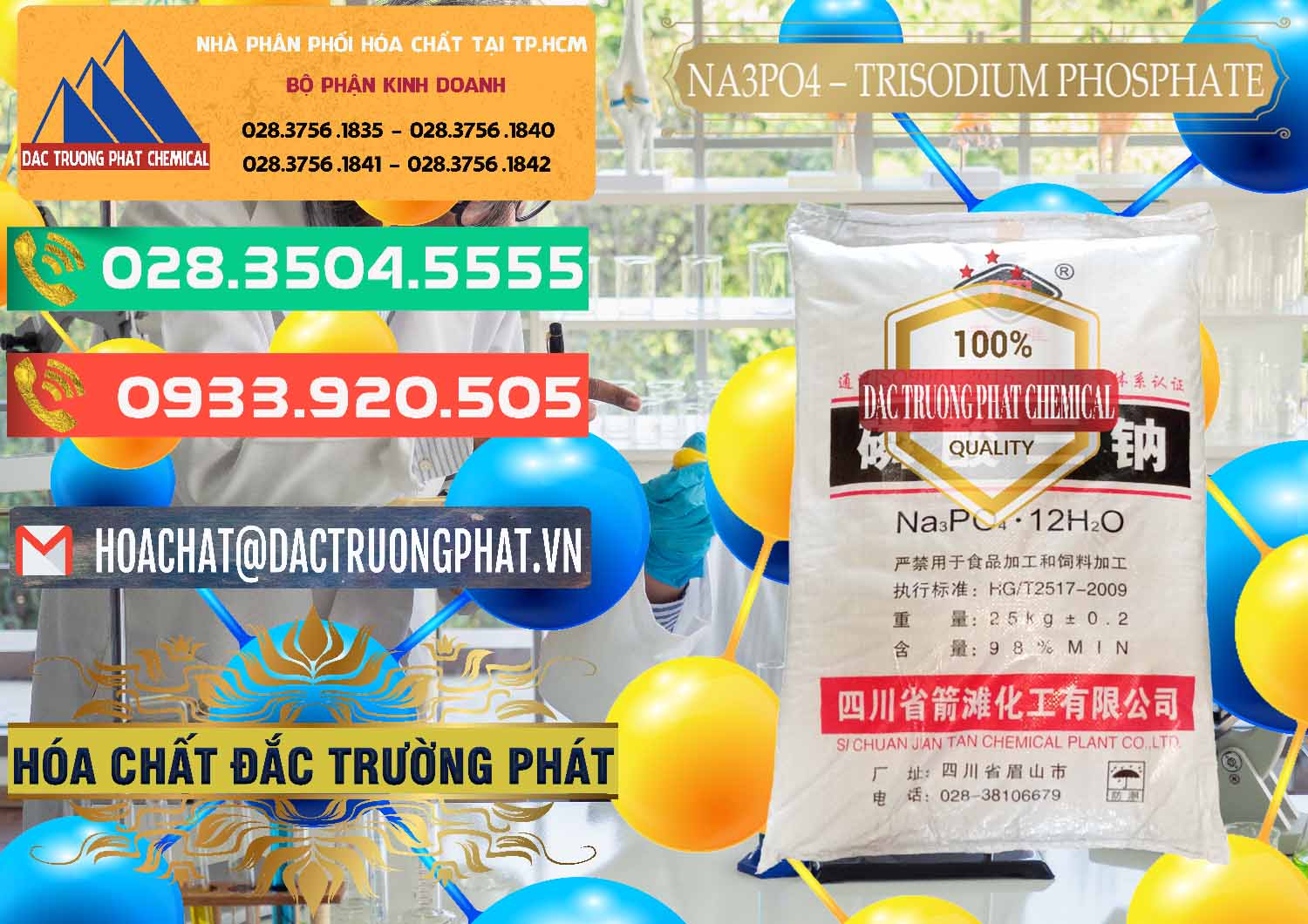 Nơi kinh doanh ( bán ) Na3PO4 – Trisodium Phosphate Trung Quốc China JT - 0102 - Nơi phân phối _ cung ứng hóa chất tại TP.HCM - congtyhoachat.com.vn