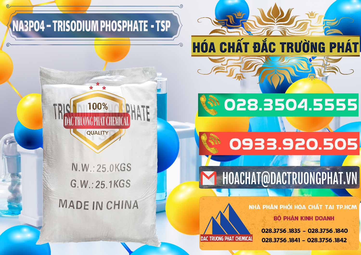 Bán & phân phối Na3PO4 – Trisodium Phosphate Trung Quốc China TSP - 0103 - Cty phân phối _ nhập khẩu hóa chất tại TP.HCM - congtyhoachat.com.vn