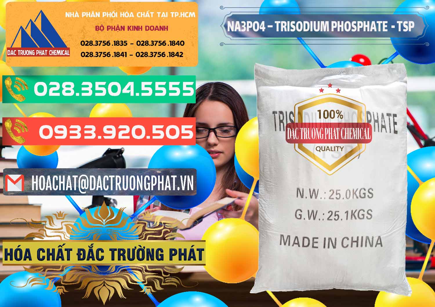 Na3PO4 – Trisodium Phosphate Trung Quốc China TSP Công ty chuyên kinh doanh và bán Na3PO4 – Trisodium Phosphate Trung Quốc China TSP - 0103 - Nhà phân phối & bán hóa chất tại TP.HCM - congtyhoachat.com.vn
