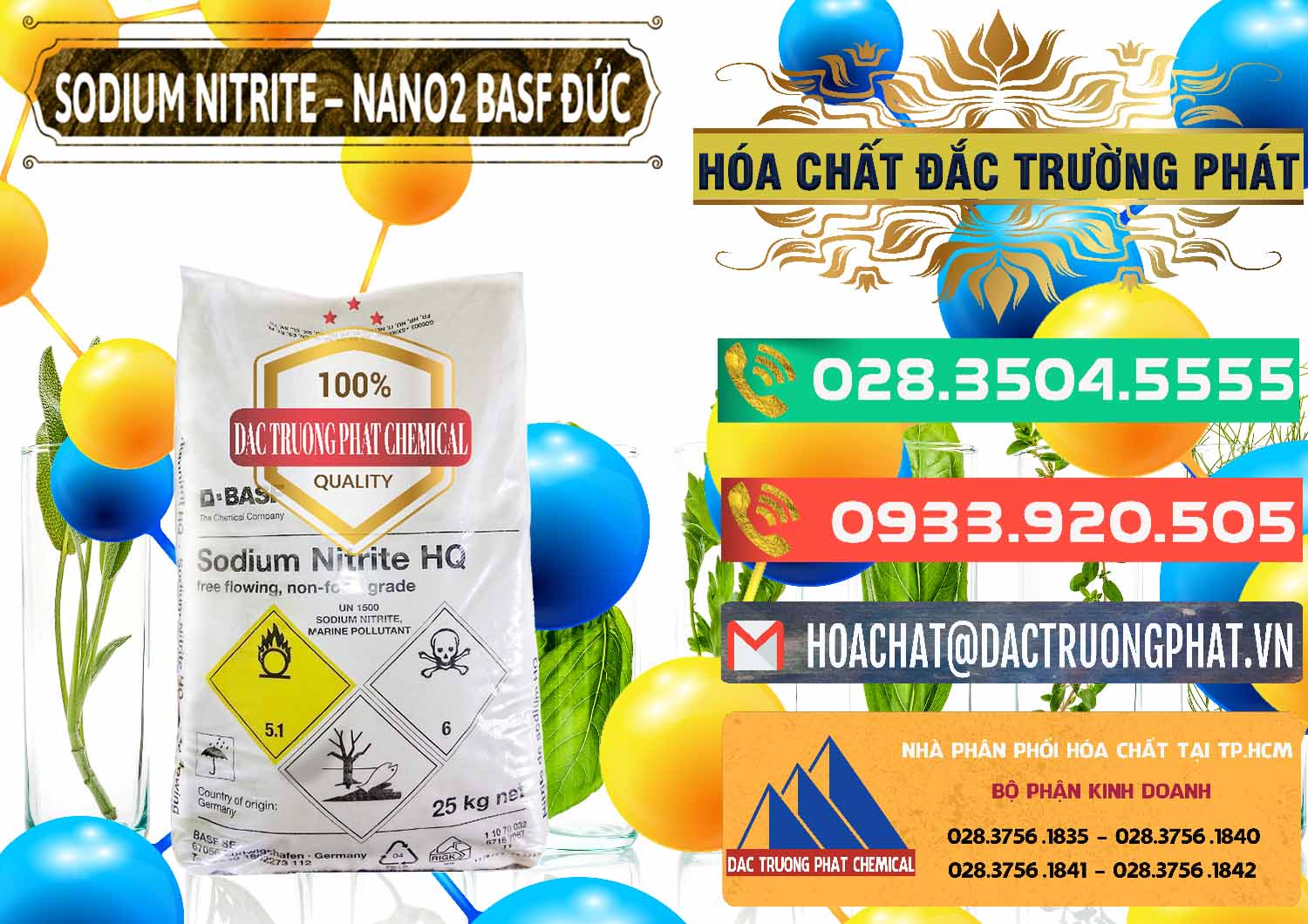 Đơn vị chuyên nhập khẩu ( bán ) Sodium Nitrite - NANO2 Đức BASF Germany - 0148 - Nhà phân phối và kinh doanh hóa chất tại TP.HCM - congtyhoachat.com.vn
