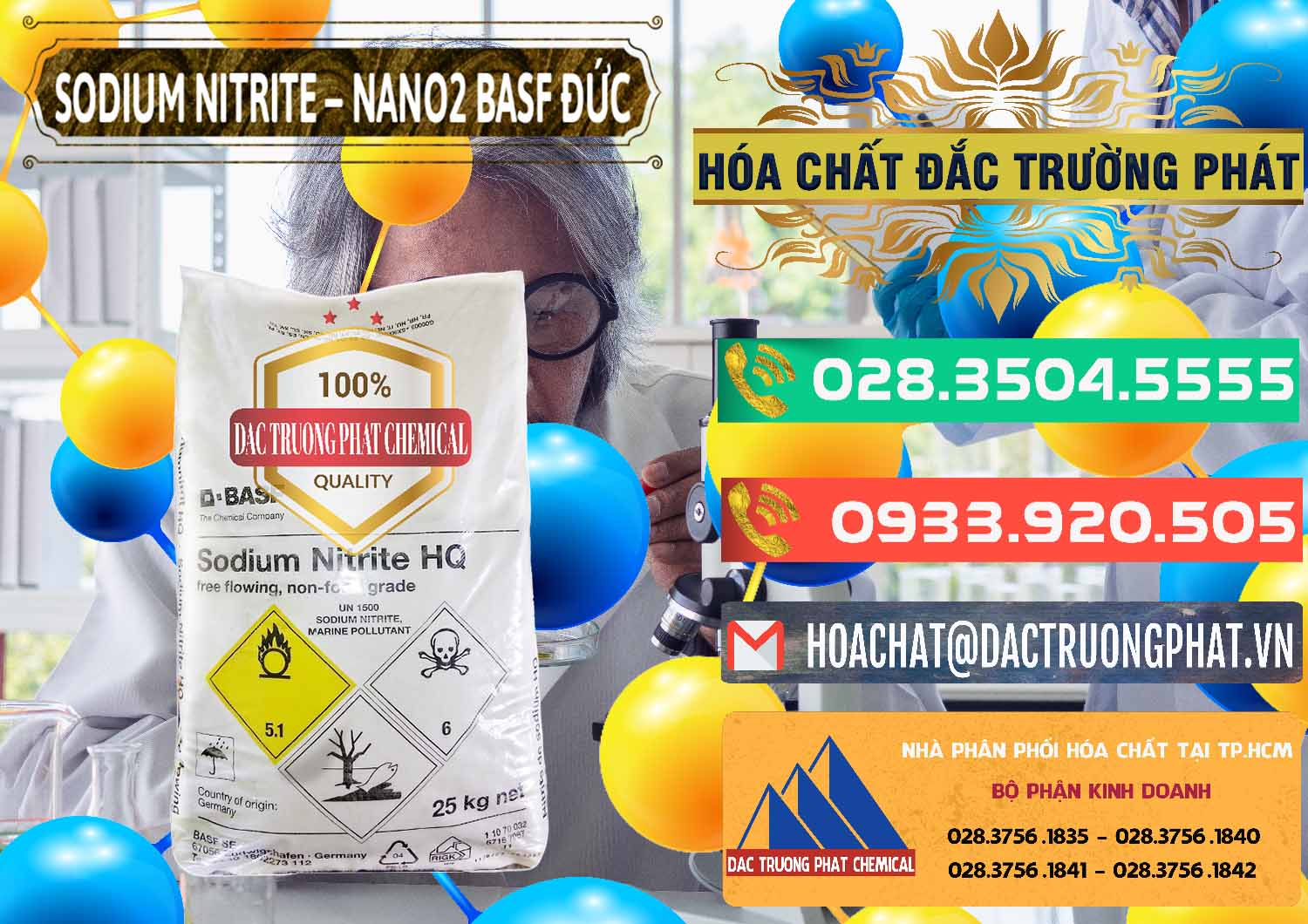 Nhập khẩu _ bán Sodium Nitrite - NANO2 Đức BASF Germany - 0148 - Cty chuyên nhập khẩu - phân phối hóa chất tại TP.HCM - congtyhoachat.com.vn