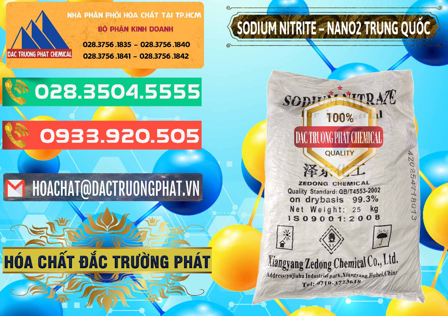 Nhà cung ứng - bán Sodium Nitrite - NANO2 Zedong Trung Quốc China - 0149 - Cty cung cấp và phân phối hóa chất tại TP.HCM - congtyhoachat.com.vn