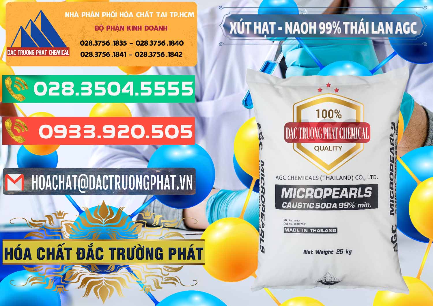 Đơn vị phân phối & bán Xút Hạt - NaOH Bột 99% AGC Thái Lan - 0168 - Cung cấp & nhập khẩu hóa chất tại TP.HCM - congtyhoachat.com.vn