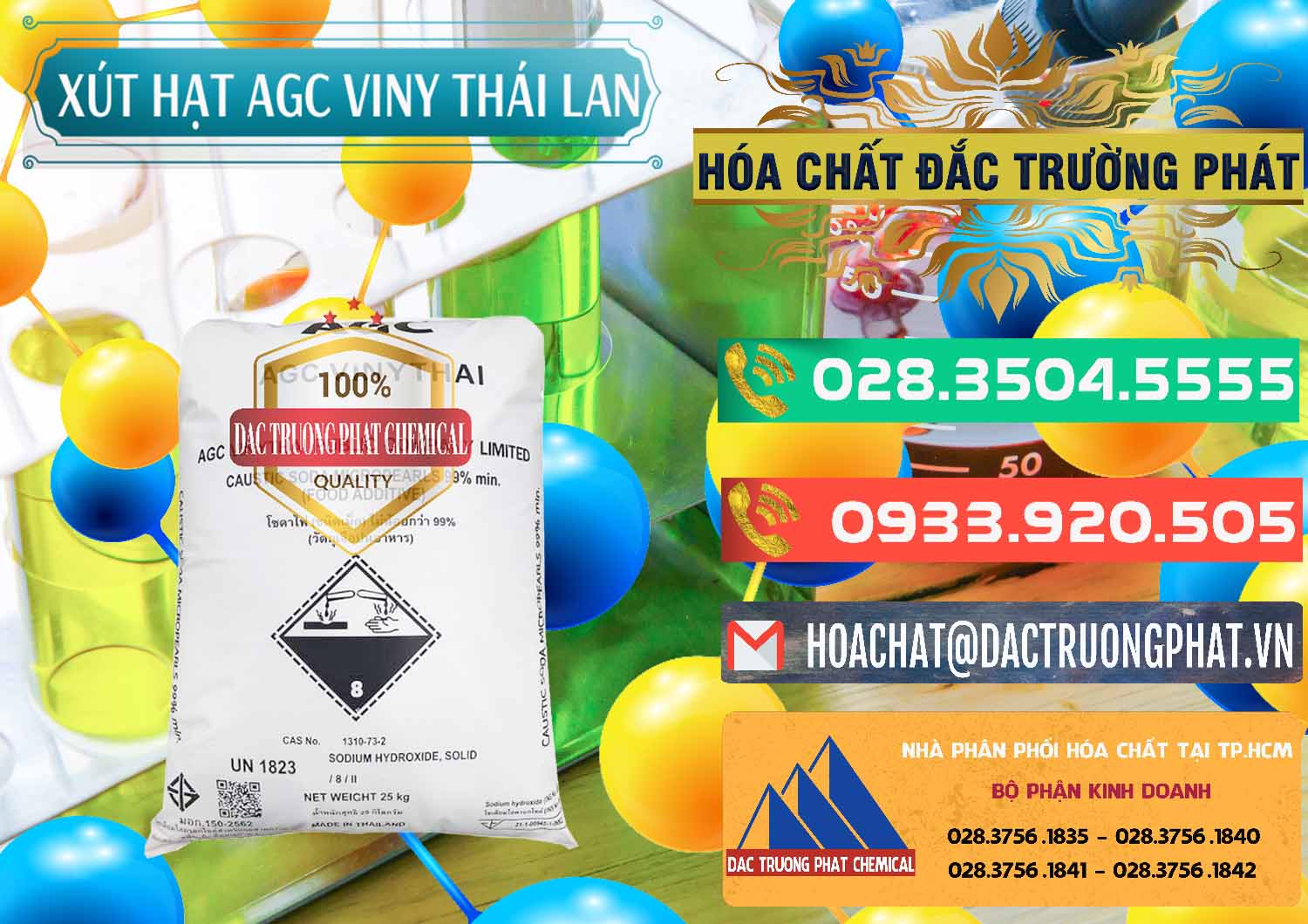 Nơi kinh doanh ( bán ) Xút Hạt - NaOH Bột 99% AGC Viny Thái Lan - 0399 - Đơn vị cung cấp _ nhập khẩu hóa chất tại TP.HCM - congtyhoachat.com.vn