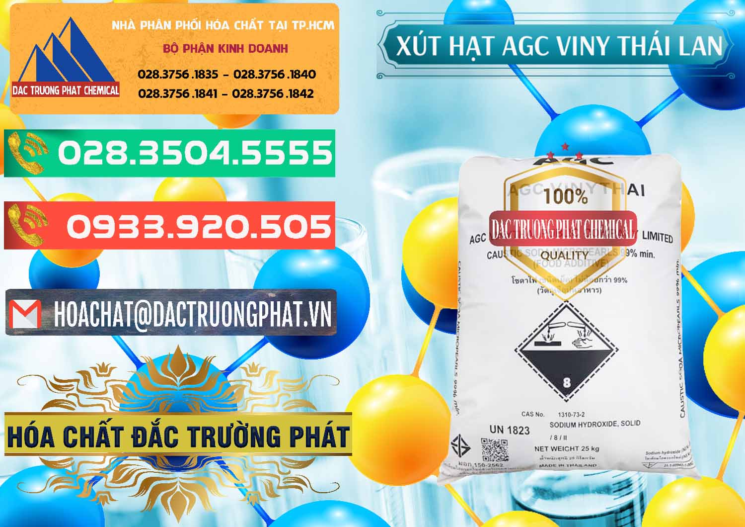 Công ty chuyên cung cấp và bán Xút Hạt - NaOH Bột 99% AGC Viny Thái Lan - 0399 - Nhà phân phối _ kinh doanh hóa chất tại TP.HCM - congtyhoachat.com.vn