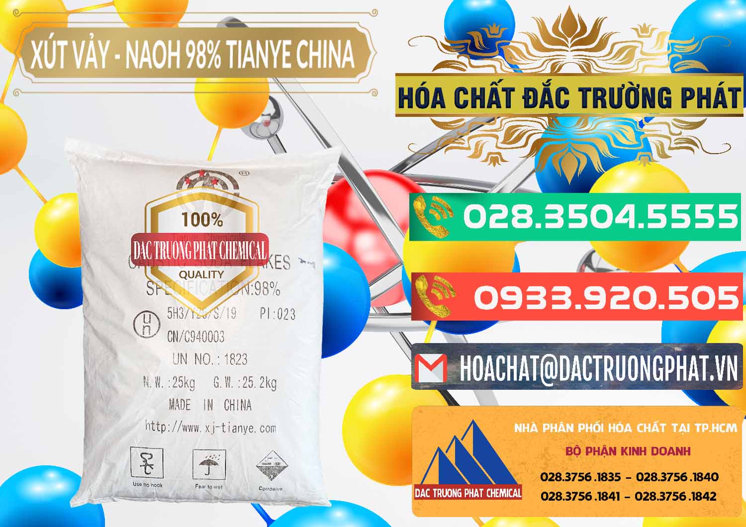 Đơn vị chuyên bán ( cung ứng ) Xút Vảy - NaOH Vảy 98% Tianye Trung Quốc China - 0177 - Nơi chuyên nhập khẩu - cung cấp hóa chất tại TP.HCM - congtyhoachat.com.vn