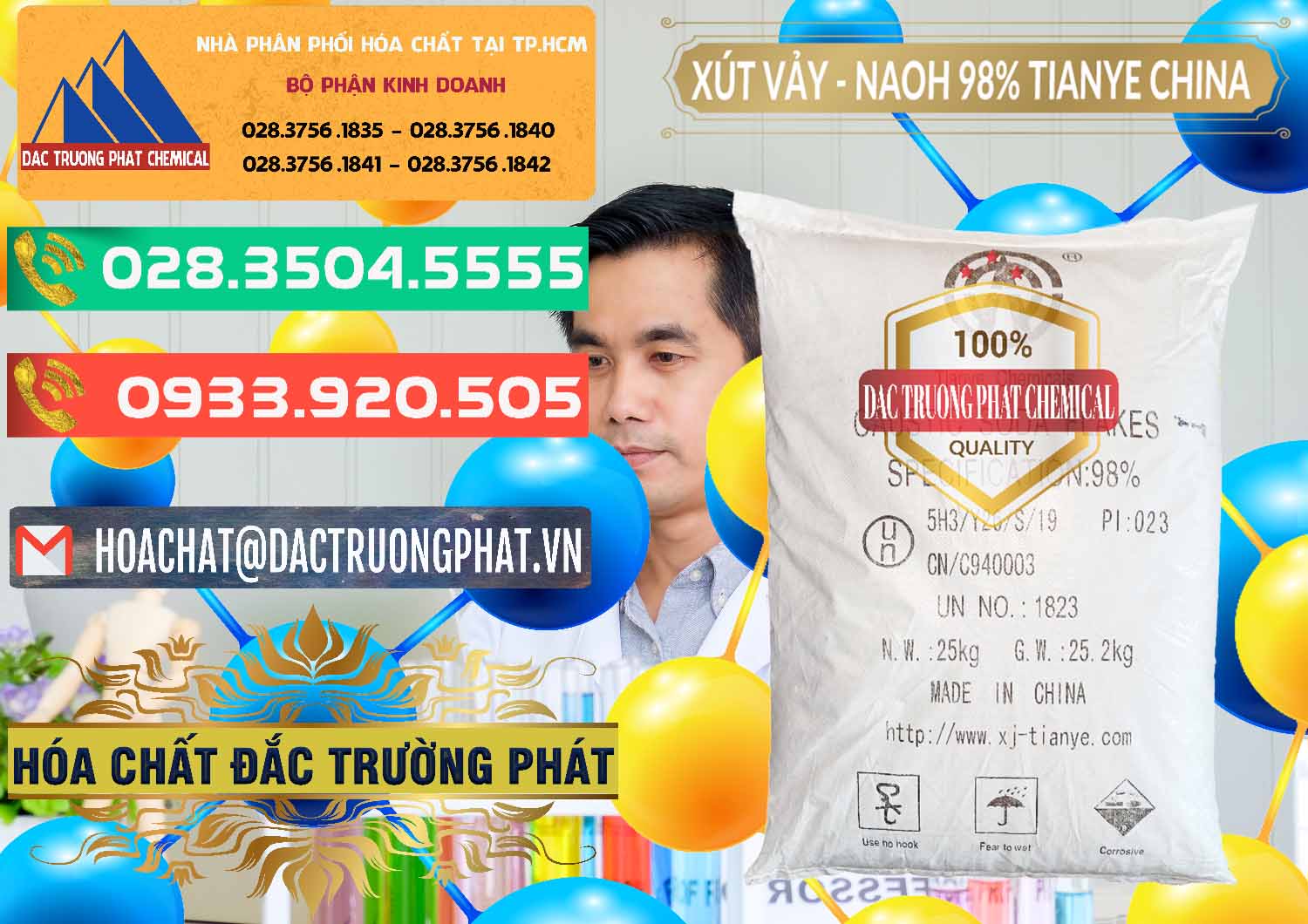 Đơn vị bán _ cung cấp Xút Vảy - NaOH Vảy 98% Tianye Trung Quốc China - 0177 - Cty kinh doanh - phân phối hóa chất tại TP.HCM - congtyhoachat.com.vn
