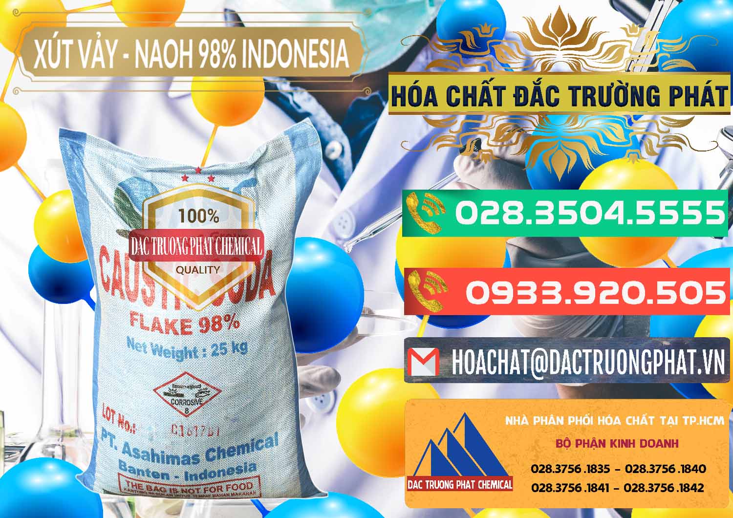 Đơn vị chuyên kinh doanh ( bán ) Xút Vảy - NaOH Vảy 98% ASC Indonesia - 0172 - Cty phân phối và bán hóa chất tại TP.HCM - congtyhoachat.com.vn