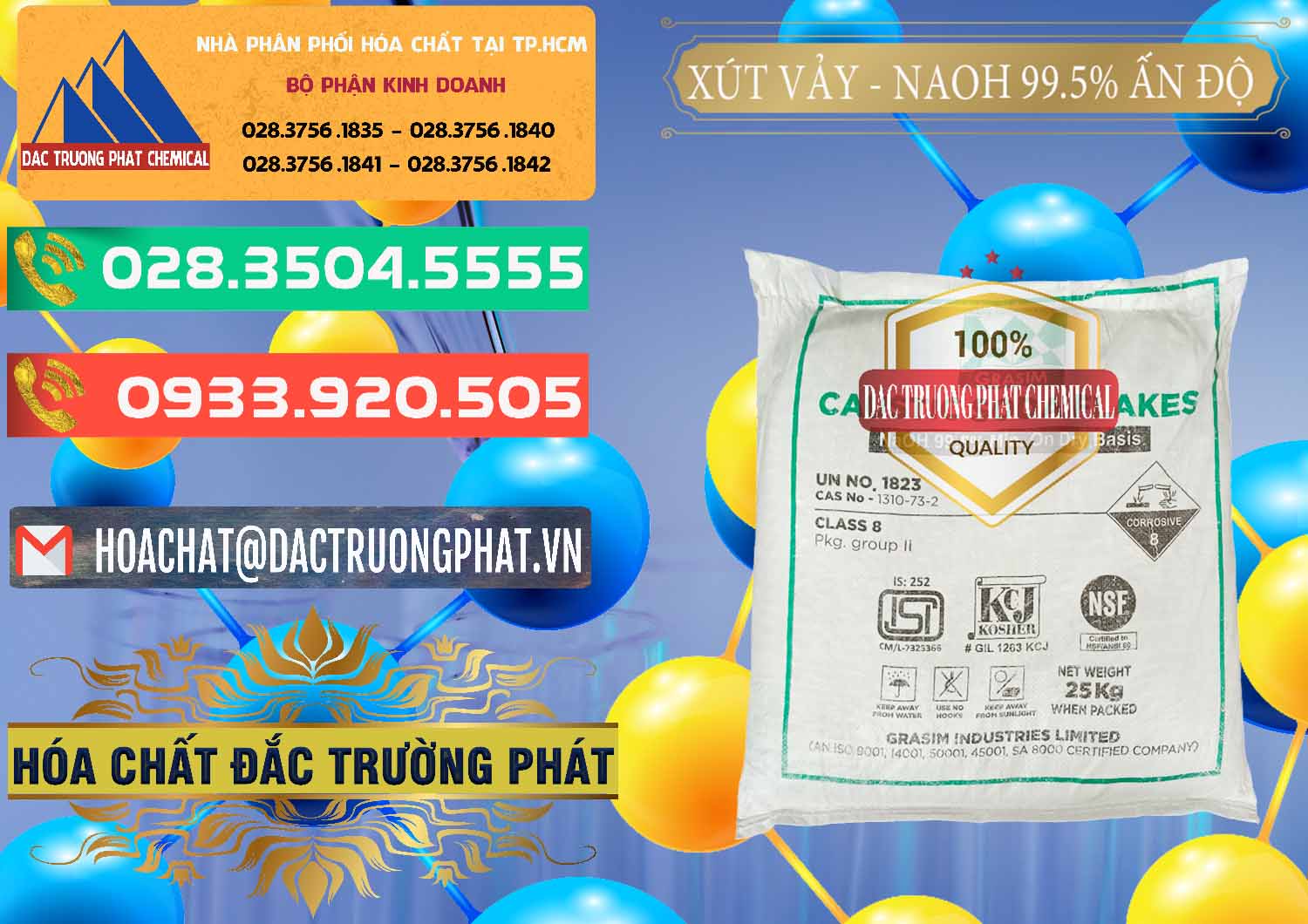 Công ty chuyên bán - cung cấp Xút Vảy - NaOH Vảy 99.5% Aditya Birla Grasim Ấn Độ India - 0170 - Nơi chuyên kinh doanh ( cung cấp ) hóa chất tại TP.HCM - congtyhoachat.com.vn