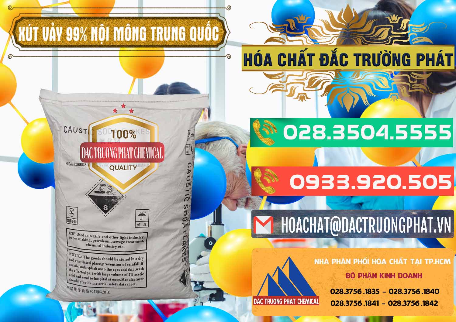 Nơi bán ( phân phối ) Xút Vảy - NaOH Vảy 99% Nội Mông Trung Quốc China - 0228 - Đơn vị phân phối - bán hóa chất tại TP.HCM - congtyhoachat.com.vn