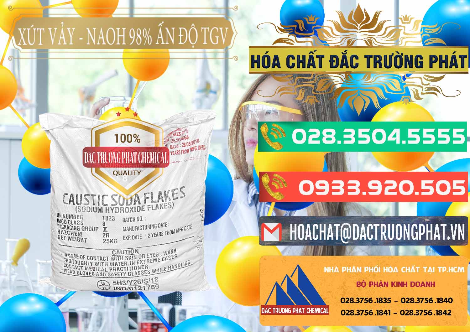 Cty chuyên bán { phân phối } Xút NaOH Vảy & NaOH 98% TGV Ấn Độ India Chuyên bán ( cung ứng ) Xút Vảy - NaOH Vảy 98% TGV Ấn Độ India - 0169 - Cty chuyên cung cấp _ nhập khẩu hóa chất tại TP.HCM - congtyhoachat.com.vn