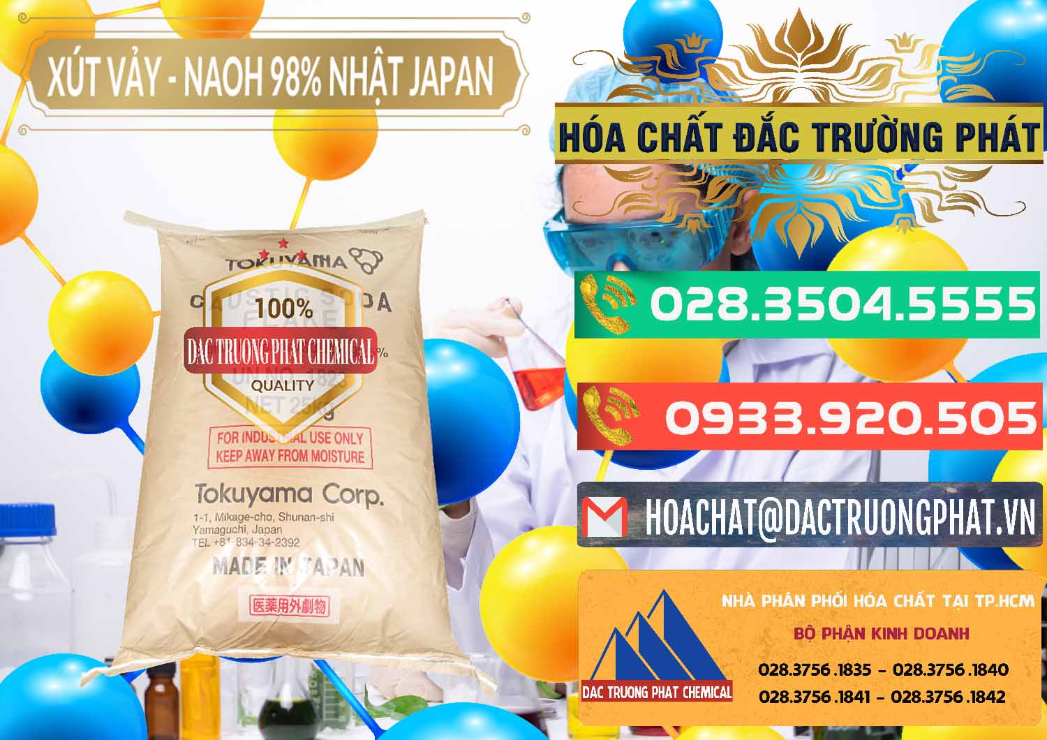 Cung cấp ( bán ) Xút Vảy - NaOH Vảy 98% Tokuyama Nhật Bản Japan - 0173 - Chuyên kinh doanh và phân phối hóa chất tại TP.HCM - congtyhoachat.com.vn