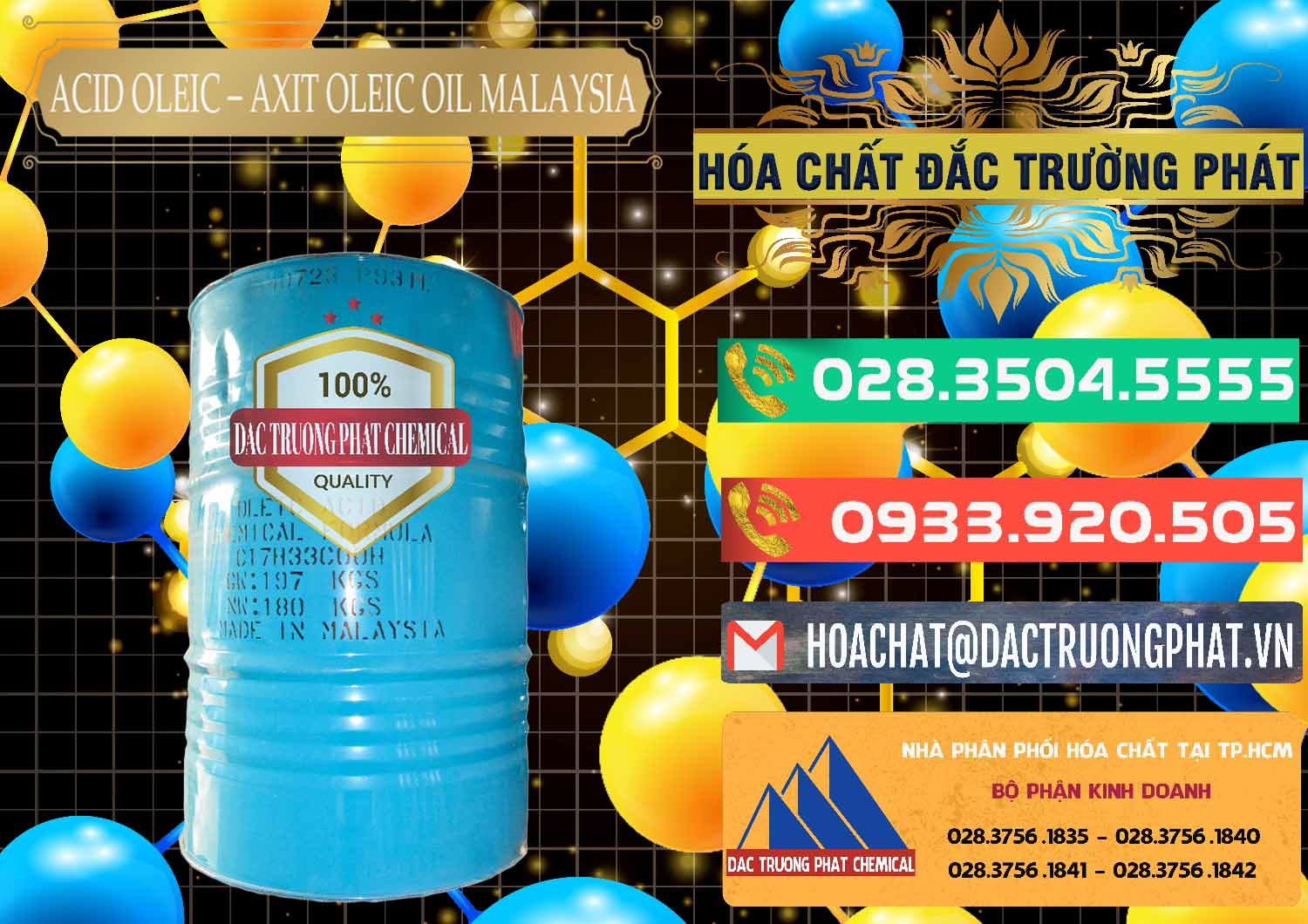 Nhập khẩu ( bán ) Acid Oleic – Axit Oleic Oil Malaysia - 0013 - Nhà phân phối _ nhập khẩu hóa chất tại TP.HCM - congtyhoachat.com.vn