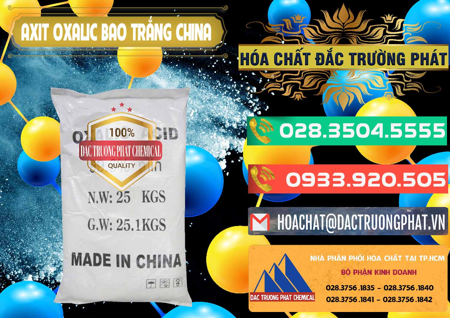 Công ty bán - phân phối Acid Oxalic – Axit Oxalic 99.6% Bao Trắng Trung Quốc China - 0270 - Cty chuyên nhập khẩu _ cung cấp hóa chất tại TP.HCM - congtyhoachat.com.vn