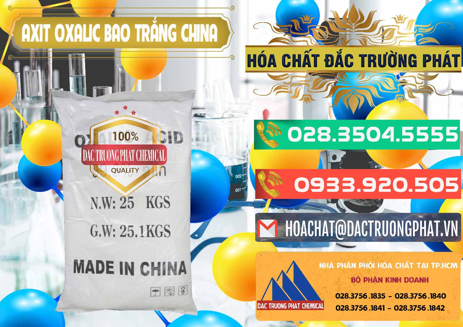 Công ty chuyên bán ( cung cấp ) Acid Oxalic – Axit Oxalic 99.6% Bao Trắng Trung Quốc China - 0270 - Nơi chuyên phân phối và cung ứng hóa chất tại TP.HCM - congtyhoachat.com.vn