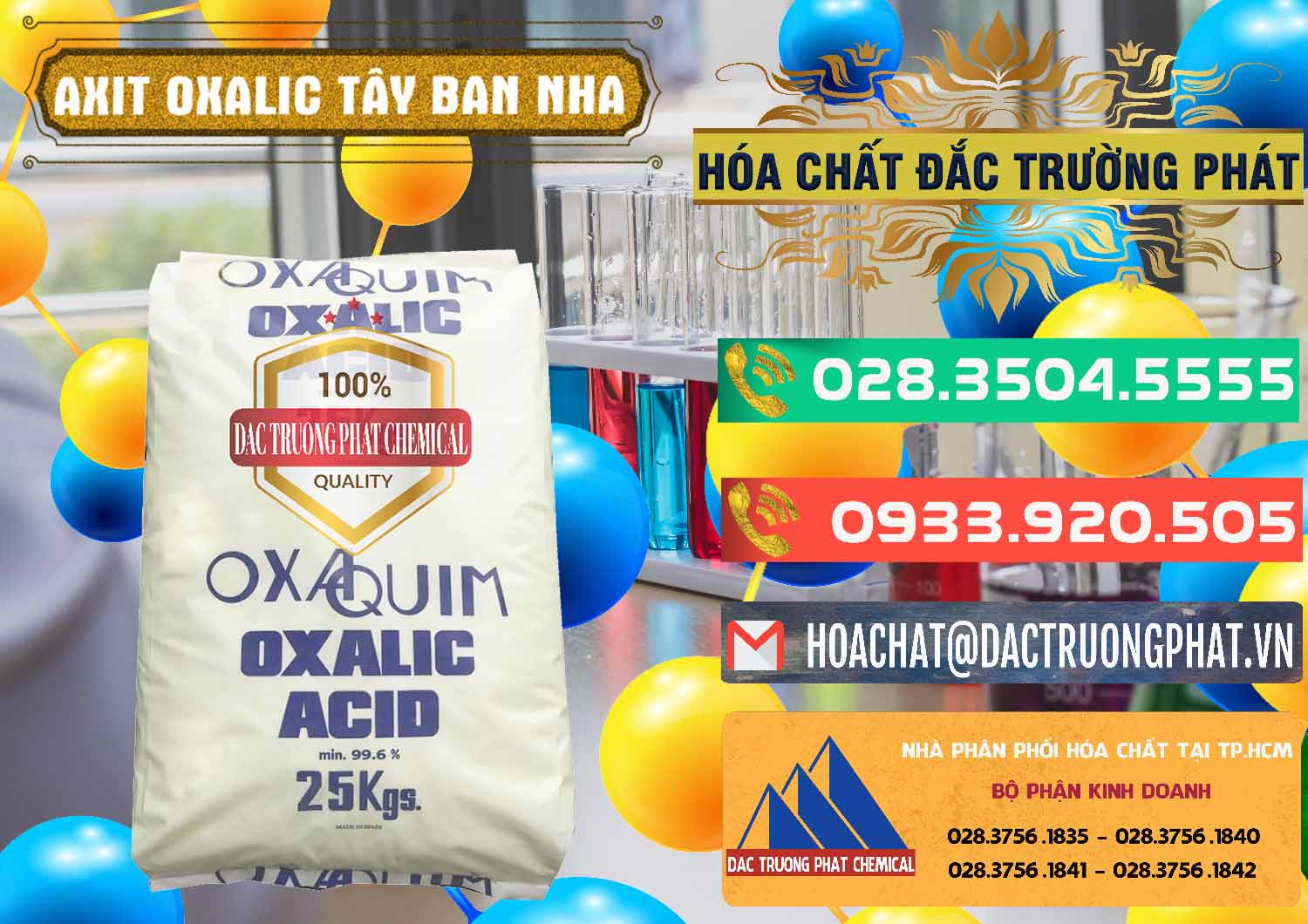 Chuyên cung cấp ( bán ) Acid Oxalic – Axit Oxalic 99.6% Tây Ban Nha Spain - 0269 - Nhà phân phối ( kinh doanh ) hóa chất tại TP.HCM - congtyhoachat.com.vn