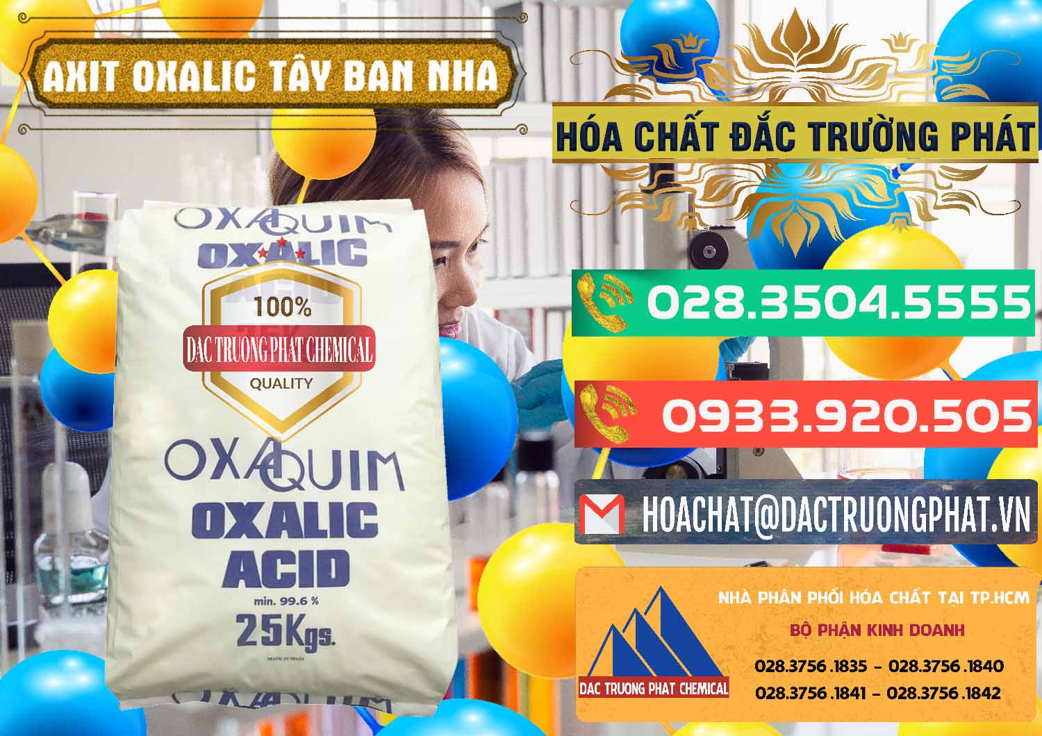 Cty chuyên kinh doanh & bán Acid Oxalic – Axit Oxalic 99.6% Tây Ban Nha Spain - 0269 - Chuyên phân phối _ cung cấp hóa chất tại TP.HCM - congtyhoachat.com.vn