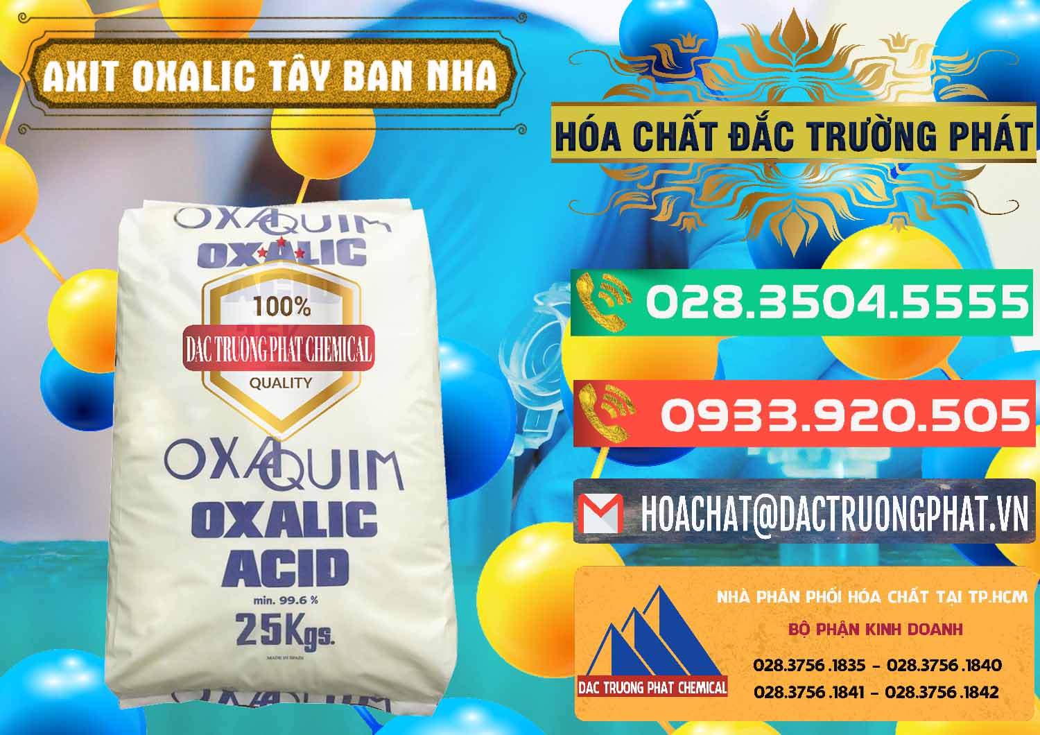 Nơi chuyên bán và cung cấp Acid Oxalic – Axit Oxalic 99.6% Tây Ban Nha Spain - 0269 - Nơi cung cấp ( phân phối ) hóa chất tại TP.HCM - congtyhoachat.com.vn