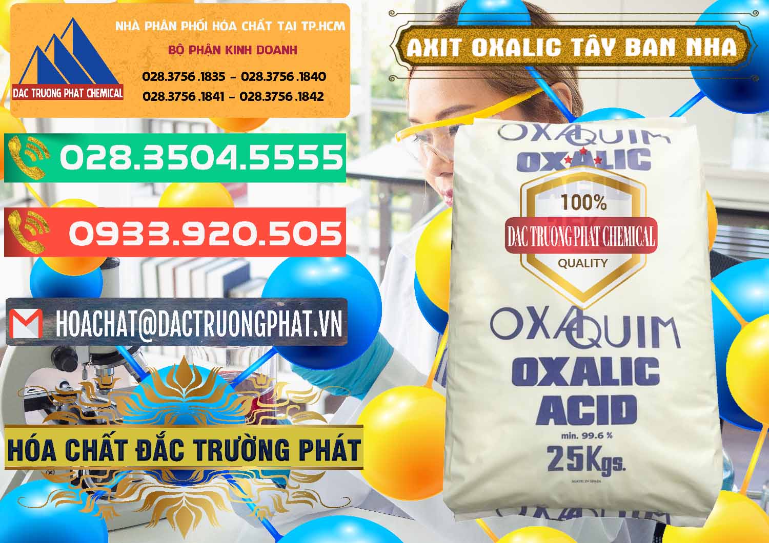 Cty chuyên bán & cung cấp Acid Oxalic – Axit Oxalic 99.6% Tây Ban Nha Spain - 0269 - Chuyên cung cấp và phân phối hóa chất tại TP.HCM - congtyhoachat.com.vn