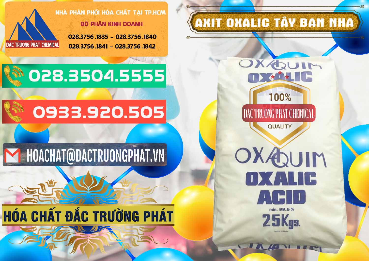 Đơn vị chuyên nhập khẩu & bán Acid Oxalic – Axit Oxalic 99.6% Tây Ban Nha Spain - 0269 - Cty phân phối ( cung cấp ) hóa chất tại TP.HCM - congtyhoachat.com.vn