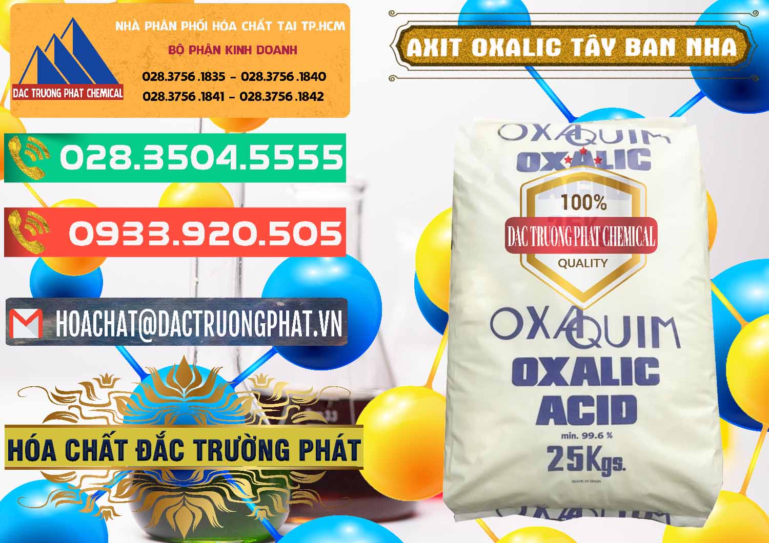 Cty chuyên phân phối ( bán ) Acid Oxalic – Axit Oxalic 99.6% Tây Ban Nha Spain - 0269 - Cty phân phối ( cung cấp ) hóa chất tại TP.HCM - congtyhoachat.com.vn