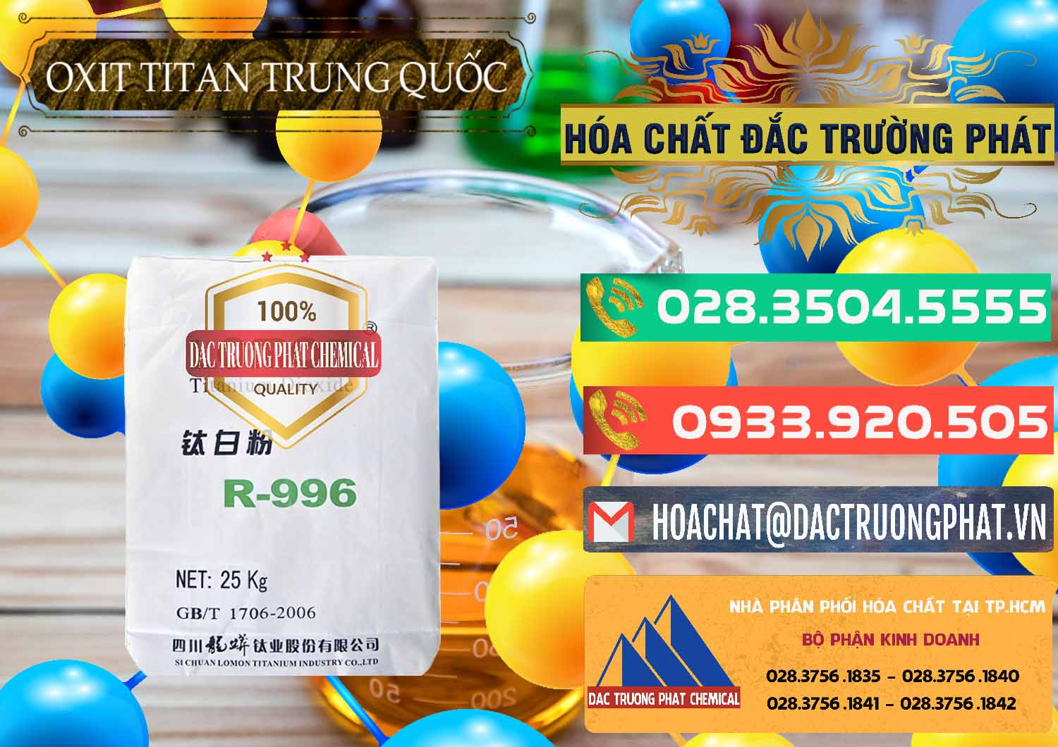 Cty chuyên phân phối _ bán Oxit Titan KA100 – Tio2 Trung Quốc China - 0398 - Chuyên phân phối _ cung ứng hóa chất tại TP.HCM - congtyhoachat.com.vn