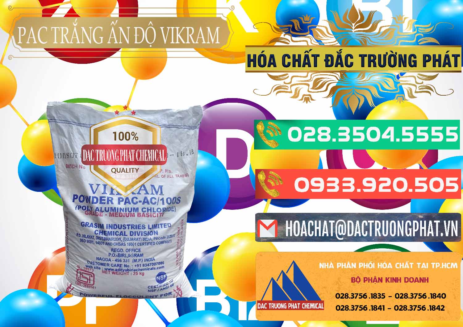 Công ty chuyên bán - phân phối PAC - Polyaluminium Chloride Ấn Độ India Vikram - 0120 - Cty phân phối - cung cấp hóa chất tại TP.HCM - congtyhoachat.com.vn